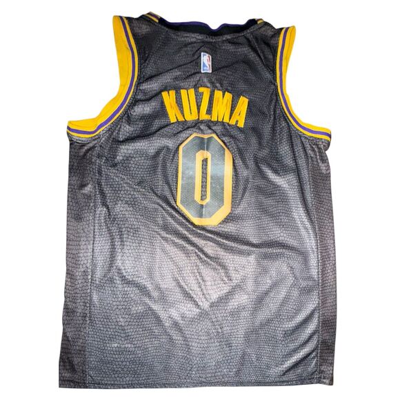 Men's Kyle Kuzma LA Lakers City Edition Nike Black Mamba Swingman Jersey Size 48 - Picture 2 of 6